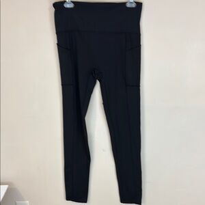 Women's Black High-Waisted Yoga Athletic Workout Pants Size XL NWOT